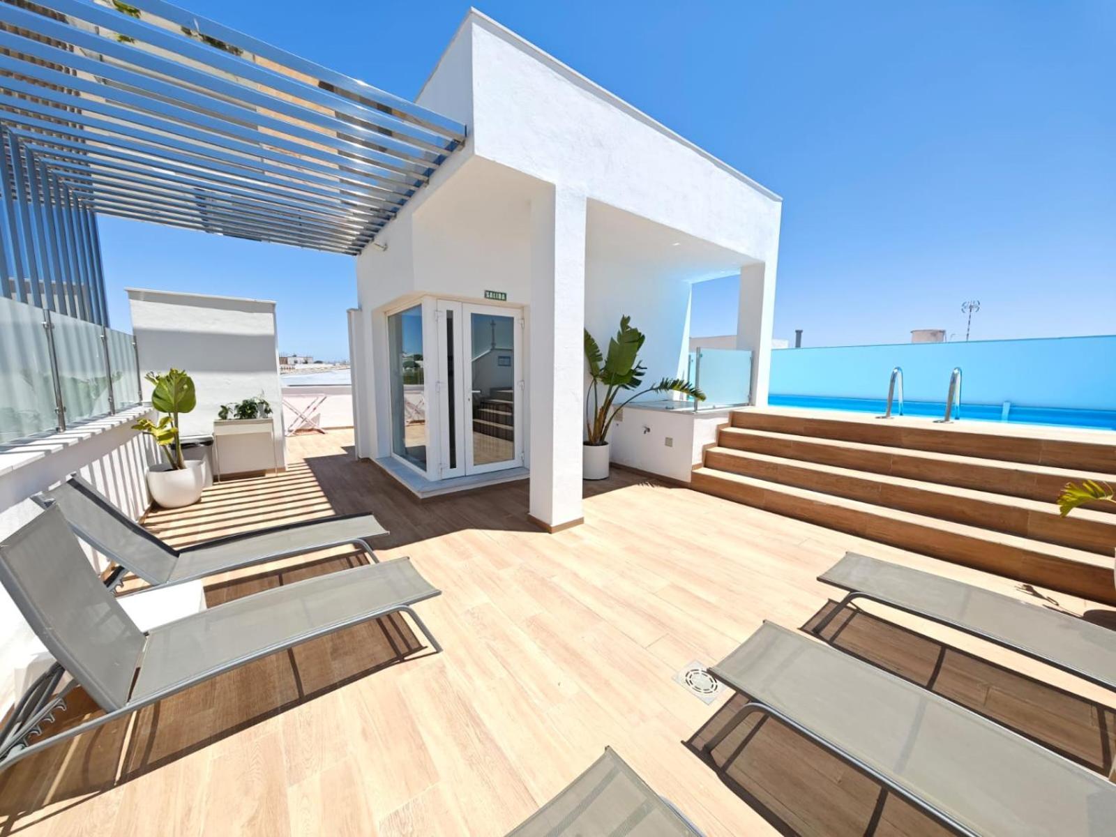 Apartamento Nuevo En Planta Baja A Con Piscina Y Solarium Barbate Exterior photo